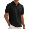 Camisa Polo Masculina de Linho para Praia, Corte Largo e Minimalista