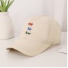 Boné Masculino de Cor Sólida com Bordado de Letras, Furos de Ventilação e Secagem Rápida — Leve, Casual e Esportivo, para Trilhas e Viagens