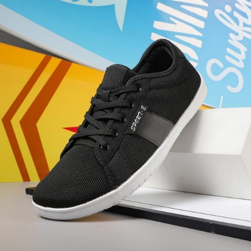 Sapatos Casuais Masculinos com Bico Largo, Estilo Barefoot