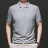 Camiseta Masculina Simples e Casual com Gola Lapela