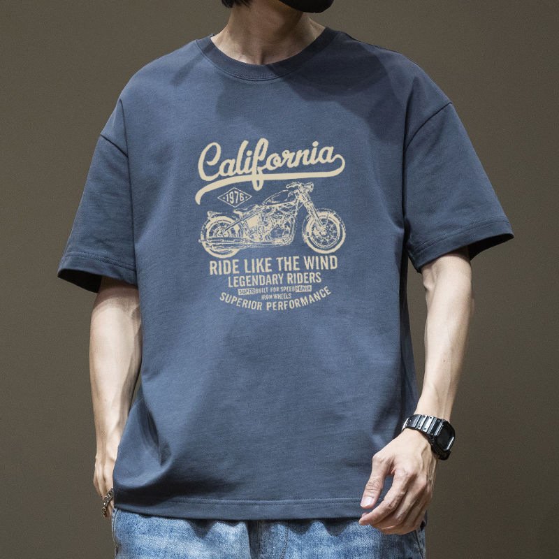 Camiseta Masculina de Manga Curta para Usar como Primeira Camada