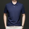 Camiseta Masculina Simples e Casual com Gola Lapela