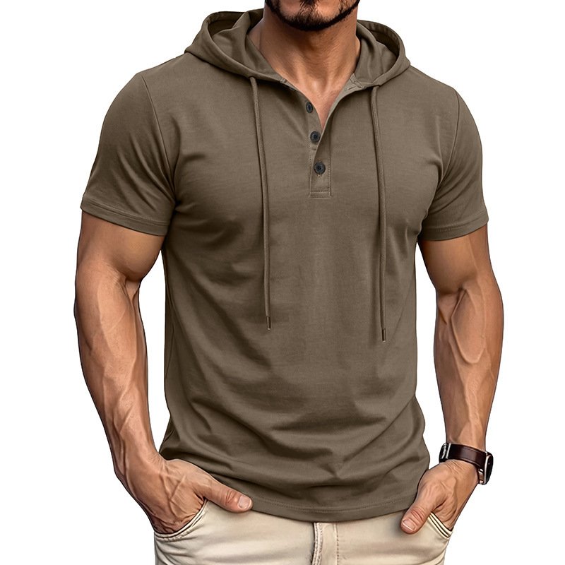 Camiseta Masculina de Manga Curta para Treino e Fitness