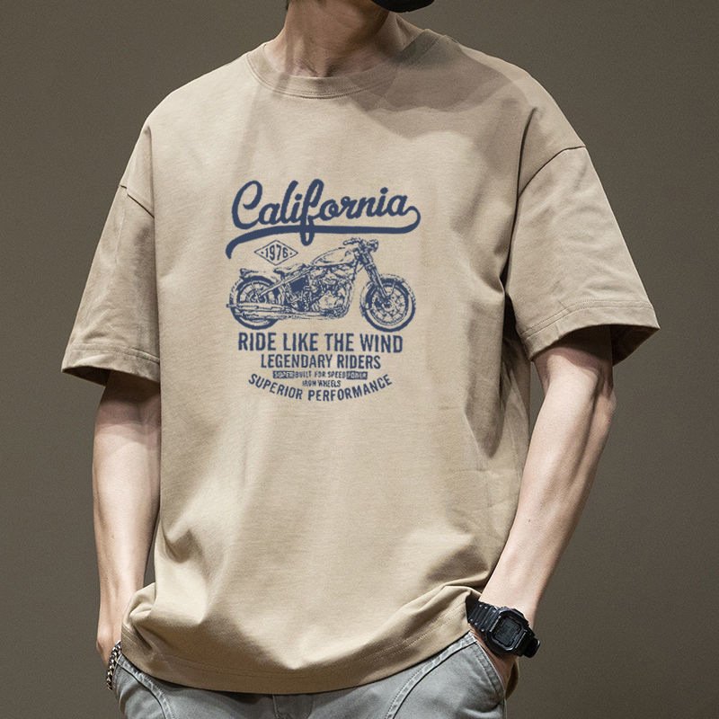 Camiseta Masculina de Manga Curta para Usar como Primeira Camada