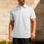Camiseta Masculina de Verão, Leve, Larga, Respirável e de Cor Sólida