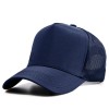 Boné Trucker Masculino Ajustável com Tela e Fechamento Snapback, Cor Sólida