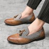 Sapatos de Couro Masculinos Casuais e Versáteis Estilo Inglês
