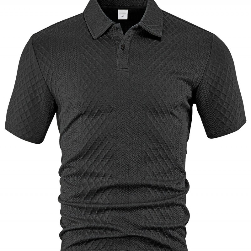 Camiseta Masculina de Verão, Leve, Larga, Respirável e de Cor Sólida