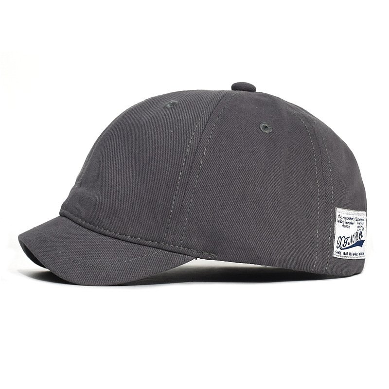 Boné Masculino de Algodão com Aba Curta Estilo Hip Hop
