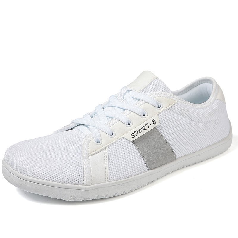 Sapatos Casuais Masculinos com Bico Largo, Estilo Barefoot