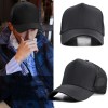 Boné Trucker Masculino Ajustável com Tela e Fechamento Snapback, Cor Sólida