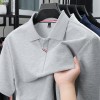 Camiseta Masculina Simples e Casual com Gola Lapela